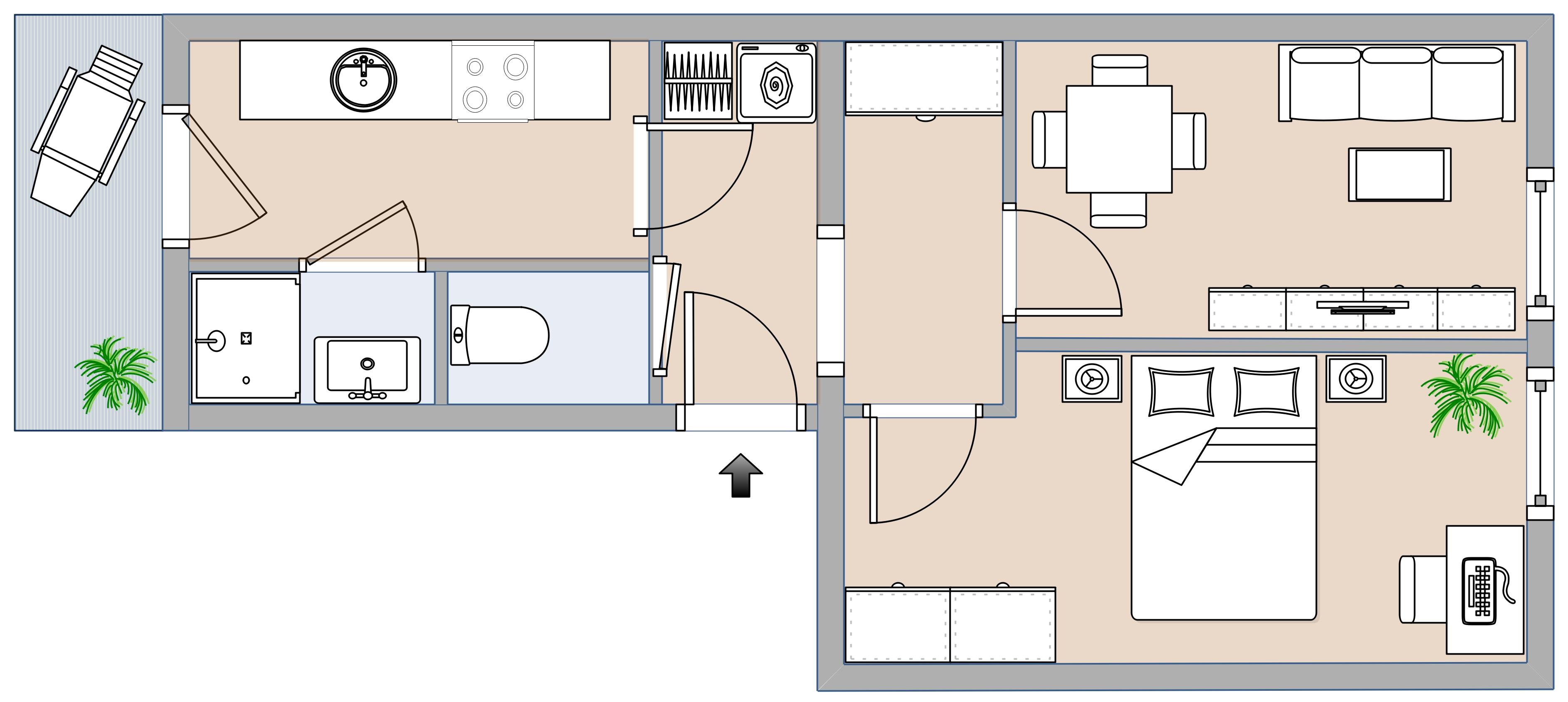 2-Zimmerwohnung - saniert 12/2020 - in traumhafter Lage