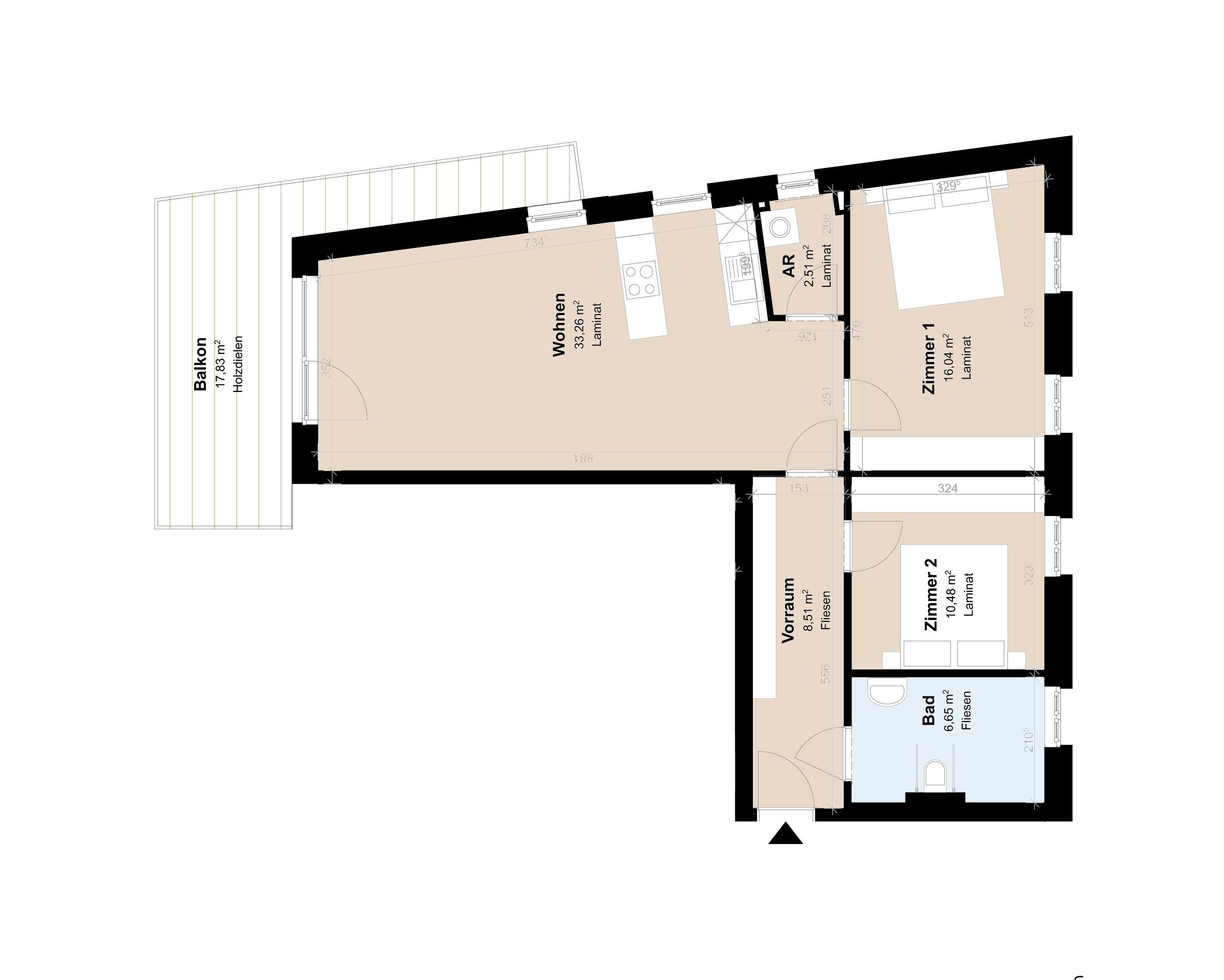Exklusive Neubauwohnung mit gro&szlig;em Balkon // gef&ouml;rdert
