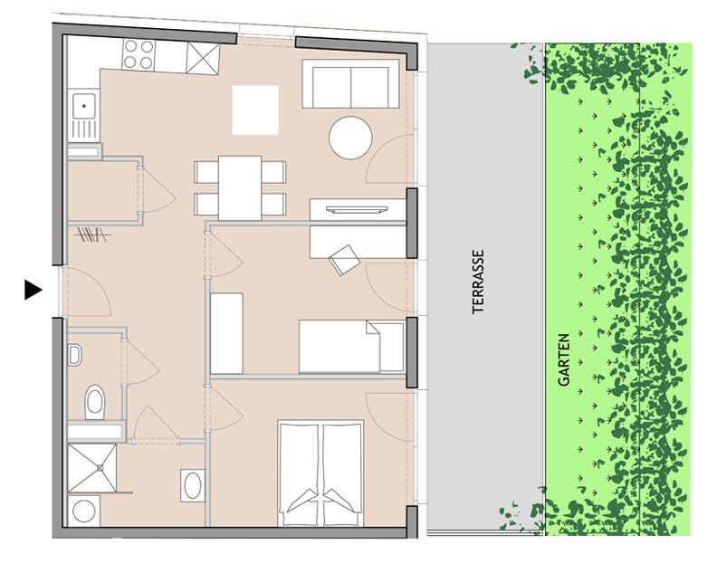 Moderne Wohnkultur: 3-Zimmer-Oase mit Garten in Graz-Gösting Moderne Wohnkultur: 3-Zimmer-Oase mit Garten in Graz-Gösting
