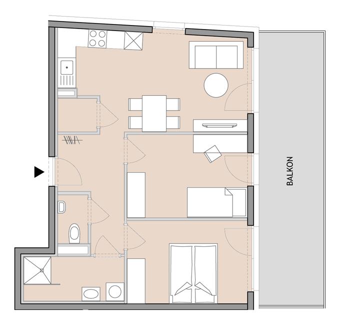 Elegante 3-Zimmerwohnung in Graz-G&ouml;sting