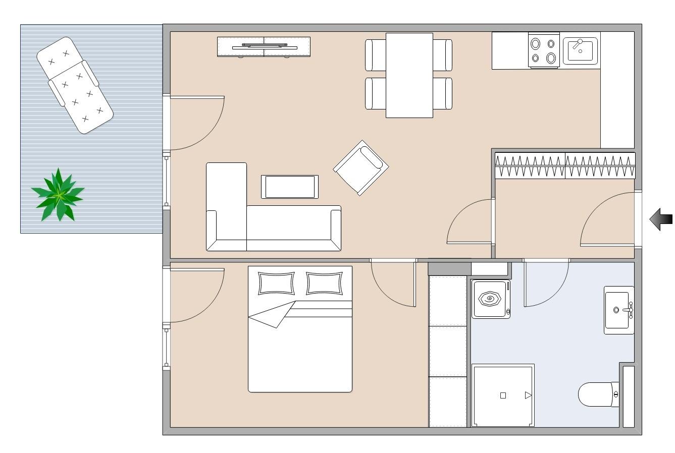 Schicke 2-Zimmer-Wohnung mit Balkon in Graz Stra&szlig;gang