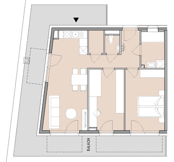 3-Zimmer-Penthouse mit Riesen-Terrasse in Graz-G&ouml;sting