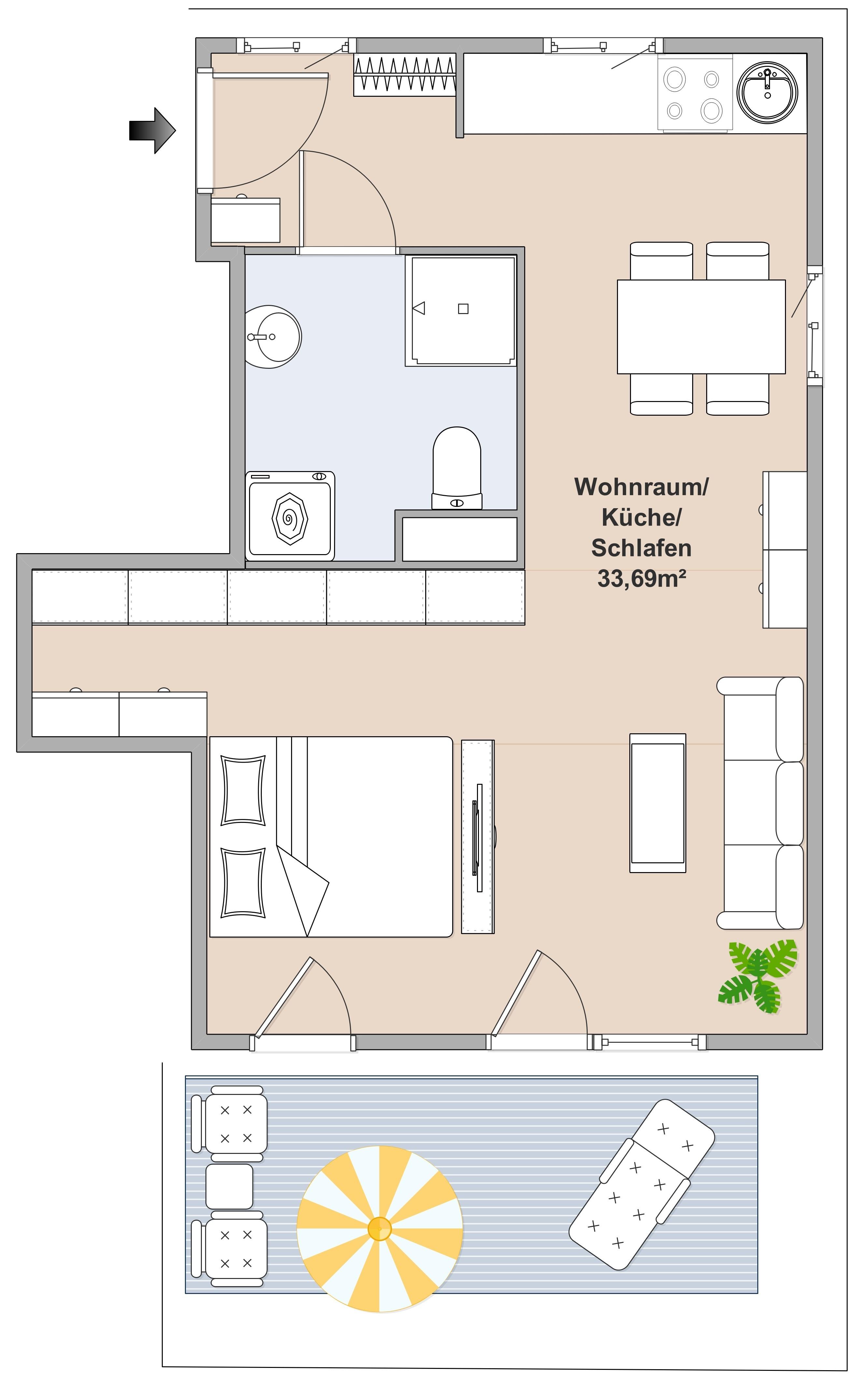 Gef&ouml;rdertes Wohnen im Loft-Stil: Entdecken Sie den einzigartigen Charme dieser Wohnung mit Penthouse-Charakter!